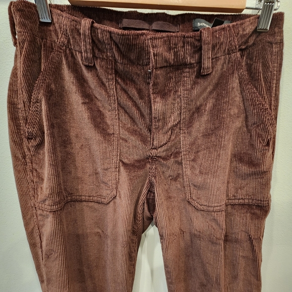 Banana Republic Slim Corduroy Utility Pant, Brown, Size US 6 - Picture 3 of 6